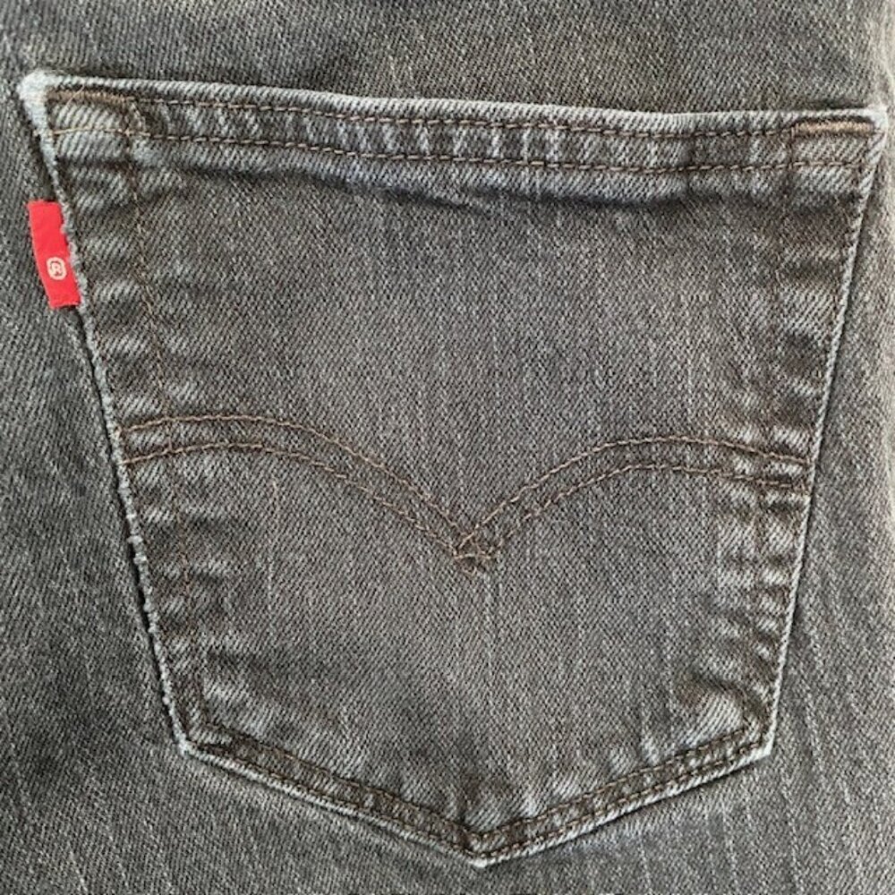 LEVI STRAUSS 511 Straight Leg Faded Black Denim Jeans 33 x 32 - Picture 12 of 14